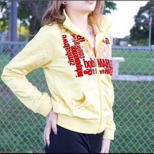 Vintage Bob Marley yellow printed jacket